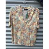 Nynne V-Neck Blouse Speedpearl Cream Print