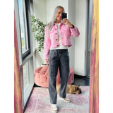 Carlina Pants Dark Gull Grey Washed