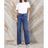 Sally Wide Leg Jeans Medium Blue