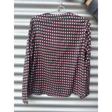 Sary Tilly Blouse Pink/Green Diamond Print