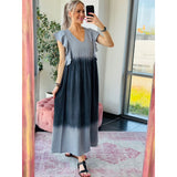 ViolaGo Dress Grey Dip Die