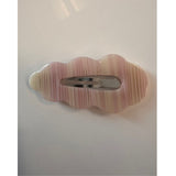 Wavy Viola Buckle Clip 2 pcs Rosa