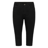 Zelina Capri Jeans Black