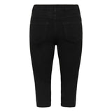 Zelina Capri Jeans Black