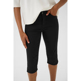 Zelina Capri Jeans Black