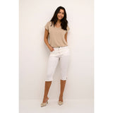 Zelina Capri Jeans Chalk