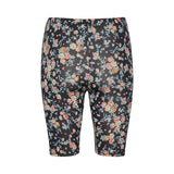 Blomstret shorts leggings med elastik i taljen