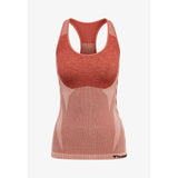 Rød træningstop fra Hummel med bryderryg Hummel vinker og Hummel logo og tekst ved hoften set forfra