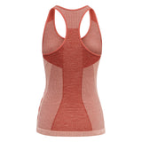 Rød træningstop fra Hummel med bryderryg Hummel vinker og Hummel logo og tekst ved hoften set bagfra