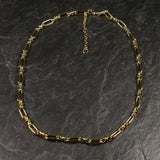 Kort lænke kæde i guld