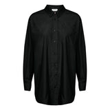 Klassisk sort skjorte fra Kaffe med lange ærmer knapper og klassisk skjortekrave