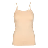 Basis top fra liberte i farven nude den har smalle stropper som kan reguleres set forfra