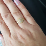 fingerring i guld med hvide zirkoner og by asbæk model