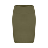 Tætsiddende jersey nederdel I army grøn fra kaffe