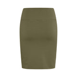 Tætsiddende jersey nederdel I army grøn fra kaffe