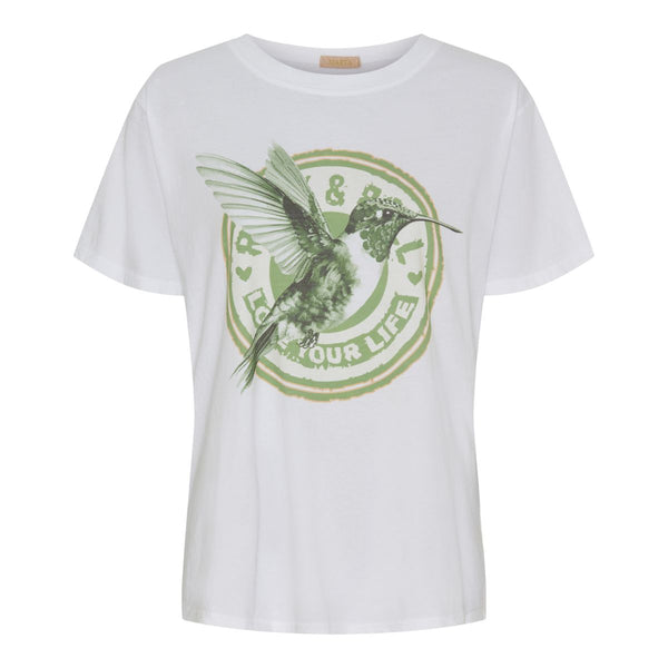 0532 MARTA DU CHÀTEAU INGE TEE WHITE/MILLITARY HUMMINGBIRD

Skøn t-shirt fra&nbsp;Marta du cháteau. Den har rund hals,&nbsp;korte ærmer og en rummelig pasform. T-shirten er hvid med et tryk af en kolibri fugl i grønlige toner


Rund hals og korte ærmer
Tryk foran med kolibri fugl
Hvid med grønlige toner
Rummelig pasform



Størrelsesguide:&nbsp;T-shirten er normal, men rummelig i størrelsen. Str. S/M dækker str. XS/34-L/40&nbsp; og str. L/XL dækker str. L/42-XXL/44.