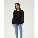 Nima Jersey Blouse Black Deep LIVE