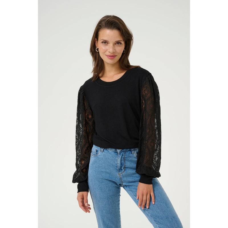 Nima Jersey Blouse Black Deep LIVE