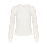 Nima Jersey Blouse Chalk LIVE