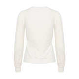 Nima Jersey Blouse Chalk LIVE