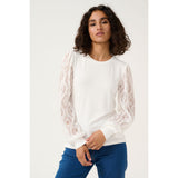 Nima Jersey Blouse Chalk LIVE