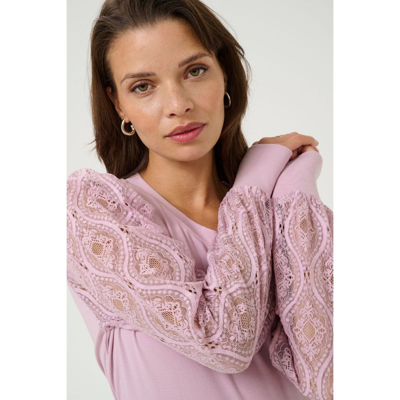Nima Jersey Blouse Lilac Snow LIVE
