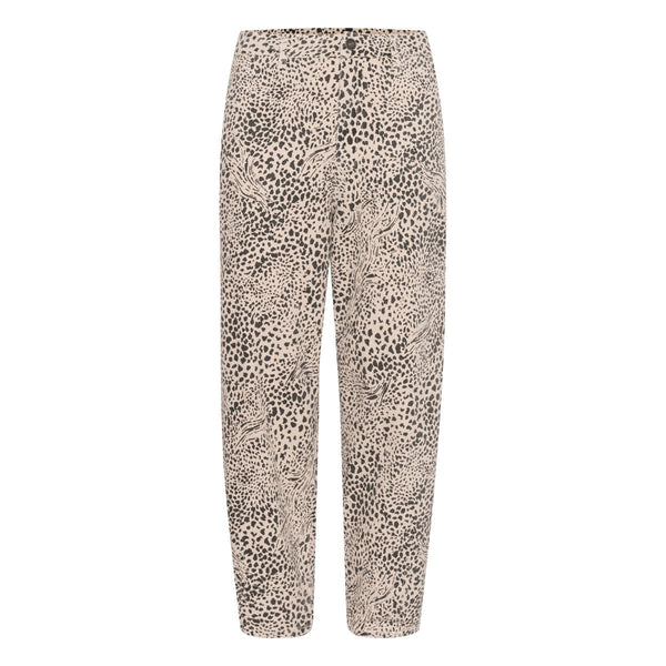 Lisa Cropped Jeans Abstract Leopard