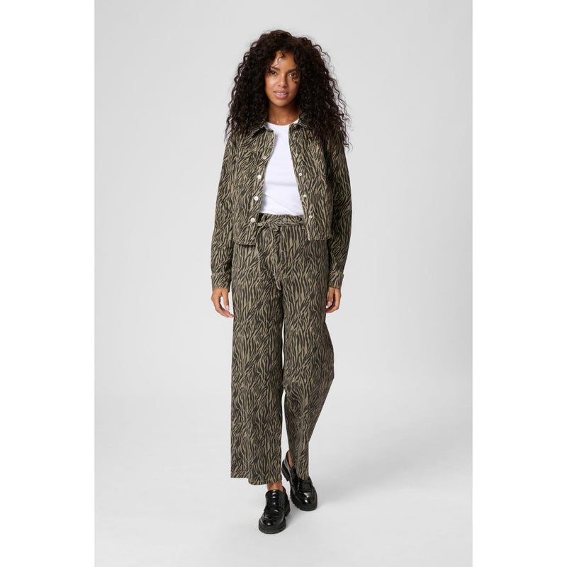 Leondra Denim Shirt Feather Grey / Black