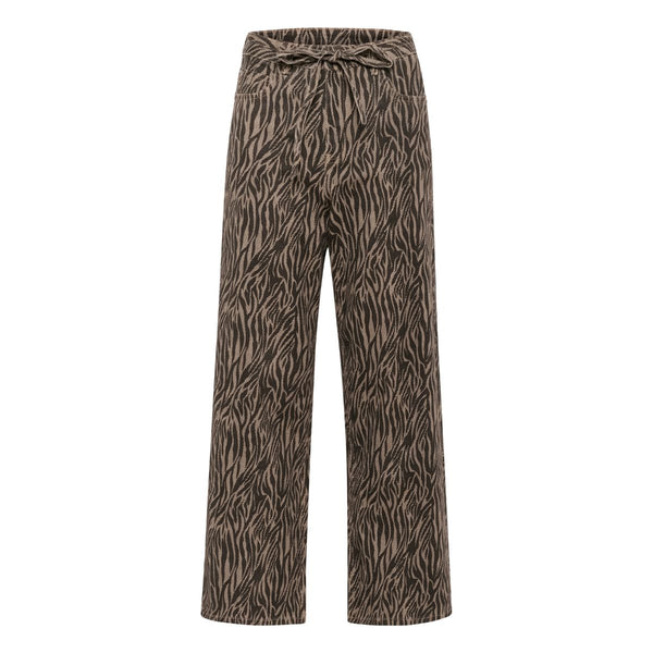 Leondra HW Straight Jeans Feather Grey / Black
