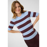 Lizza Striped Knit Windsurfer / Fudge