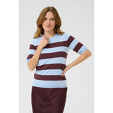 Lizza Striped Knit Windsurfer / Fudge