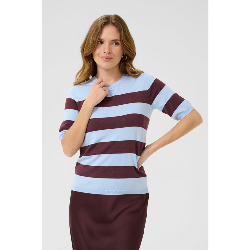 Lizza Striped Knit Windsurfer / Fudge