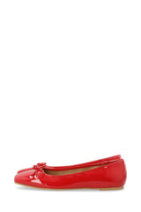 Rose Karrè Ballet Flat Faux Leather Red