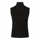 Regina Roll Neck Top Black Deep