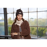 151512 Marta du Cháteau Rib Beanie Hat Brown