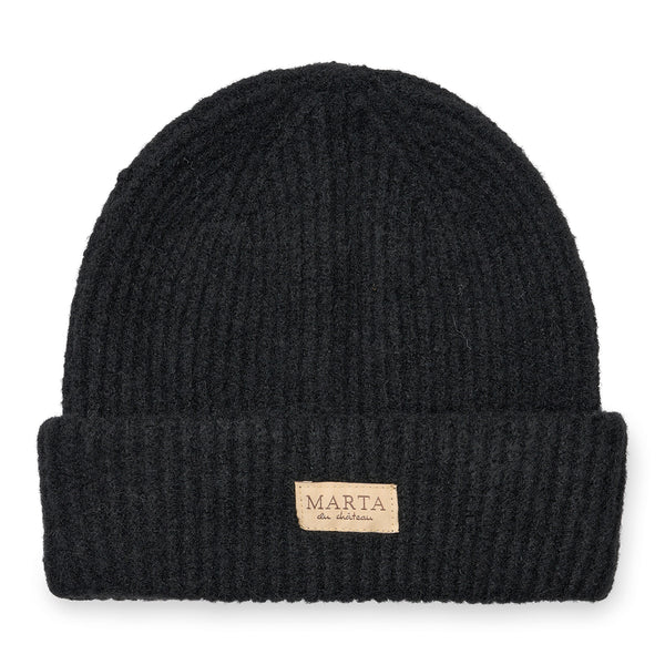 151512 Marta du Cháteau Rib beanie hat black