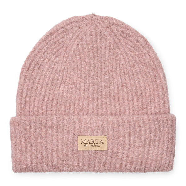 151512 Marta du Cháteau Rib beanie hat rose