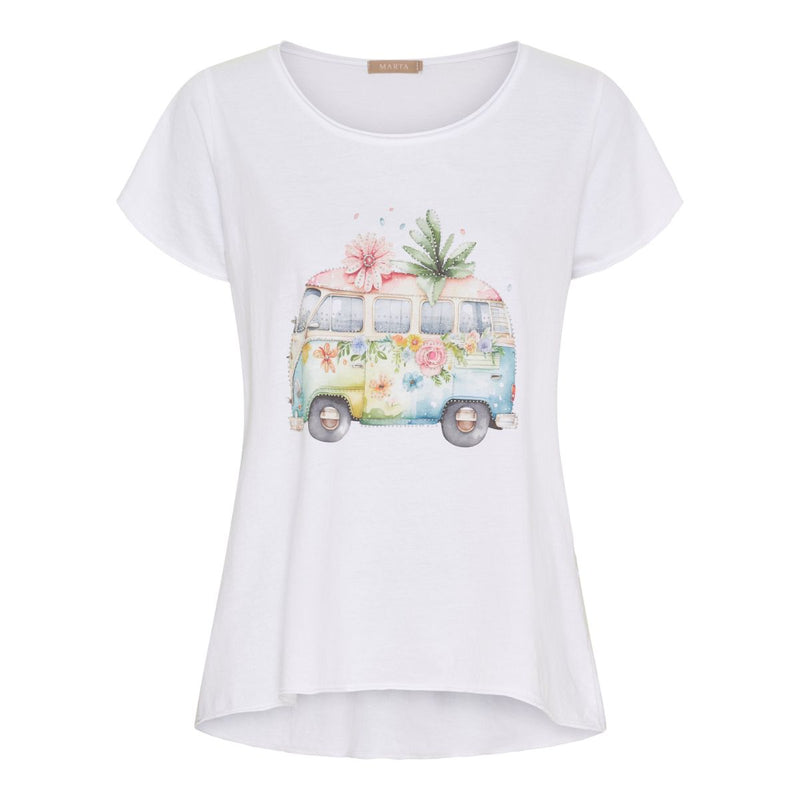 Marta Du Cháteau Marie T-shirt White Bus 1535