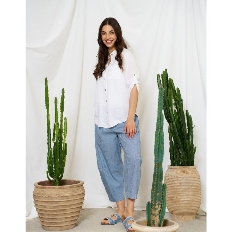Marta Du Cháteau Sienna Pant Denim Stripe 16635