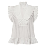 AnnGo Top Off White