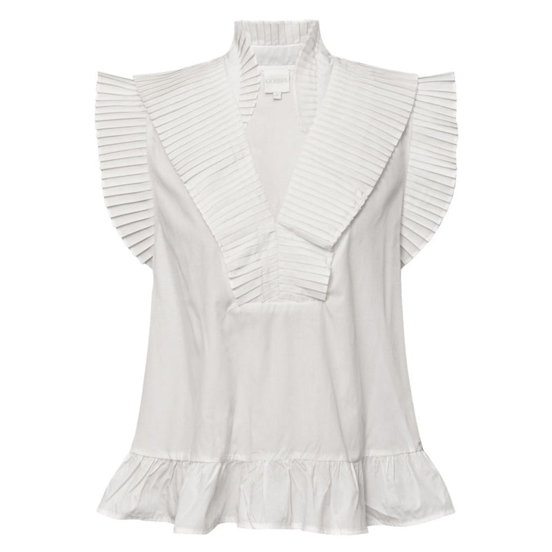 AnnGo Top Off White
