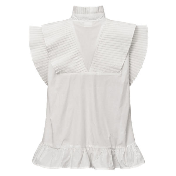 AnnGo Top Off White