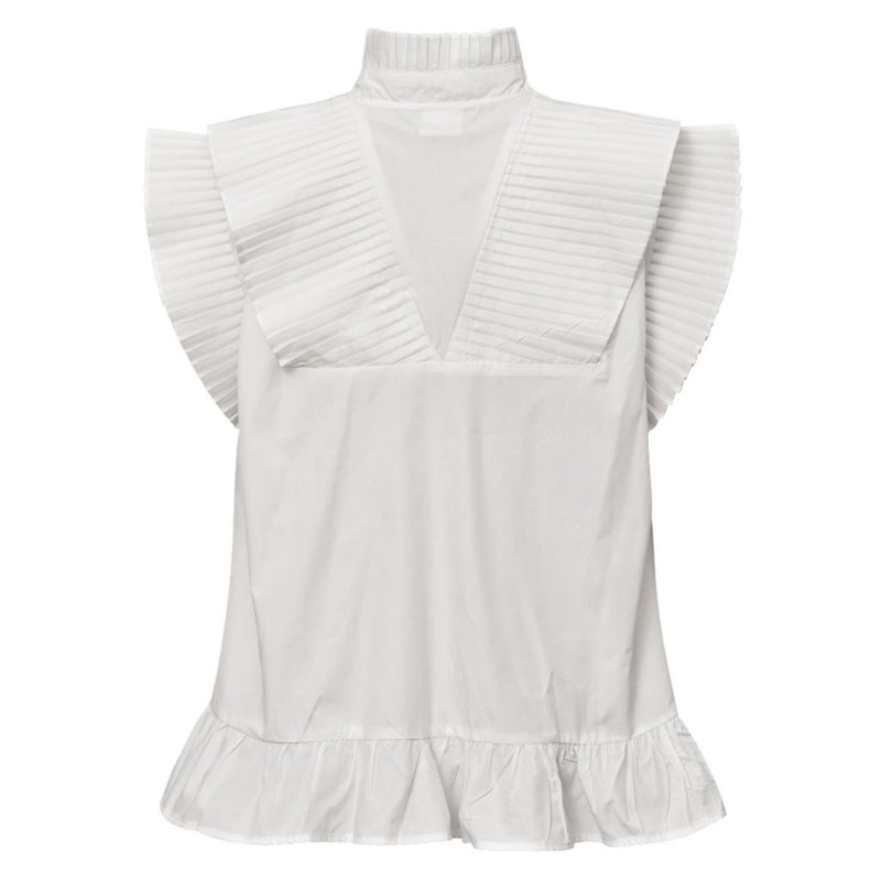 AnnGo Top Off White