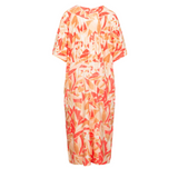 KATHIA DRESS HOT CORAL