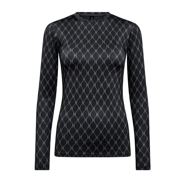 Hype the Detail Printed Blouse Black Grey