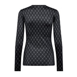 Hype the Detail Printed Blouse Black Grey