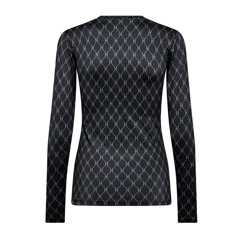 Hype the Detail Printed Blouse Black Grey