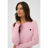 Liddy T-Shirt Chalk Pink power