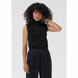 Regina Roll Neck Top Black Deep