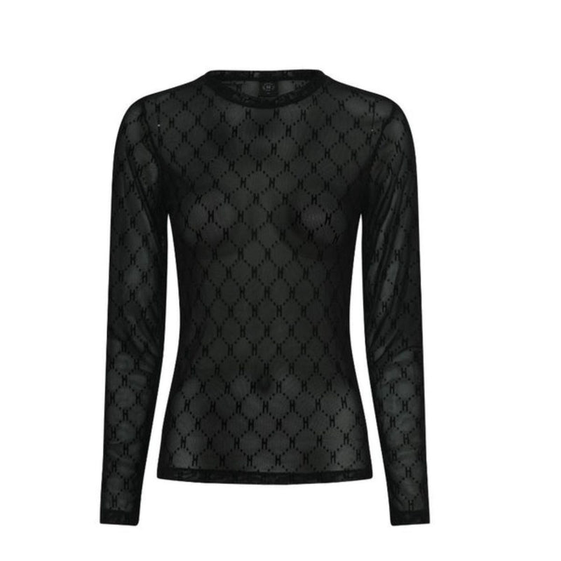 Hype The Detail Mesh Blouse Black